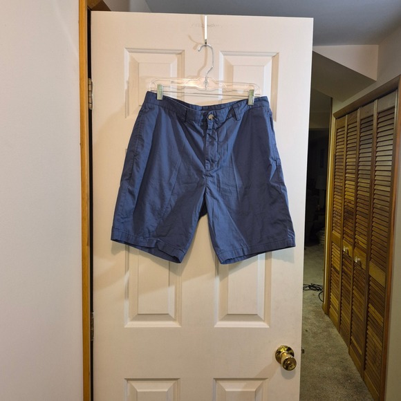 Vineyard Vines Other - Vineyard Vines Mens Blue Cotton Chino Shorts Size 33 Preppy Casual 9 Inch Inseam